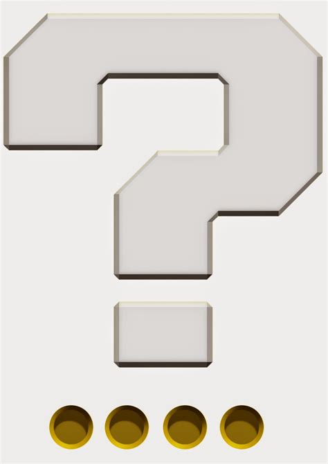 Printable mario question mark - Check out our printable mario question mark selection for the very best in unique or custom, handmade pieces from our clip art & image files shops.